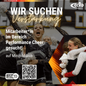 Gestalte die Zukunft von Performance Cheer im CCVD e.V.! Gestalte die Zukunft von Performance Cheer im CCVD e.V.!