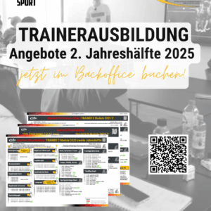 Trainerausbildung – Termine 2. Jahreshälfte 2025