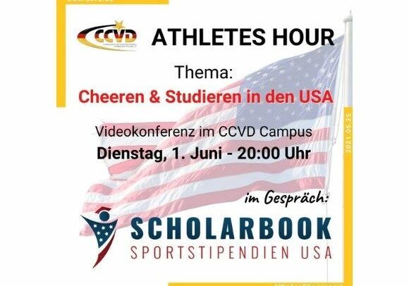Athletes Hour “Scholarbook meets CCVD – Cheeren & Studieren in den USA?”  ﻿