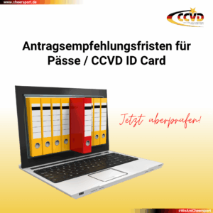 Antragsempfehlungsfristen für Pässe / CCVD ID Cards