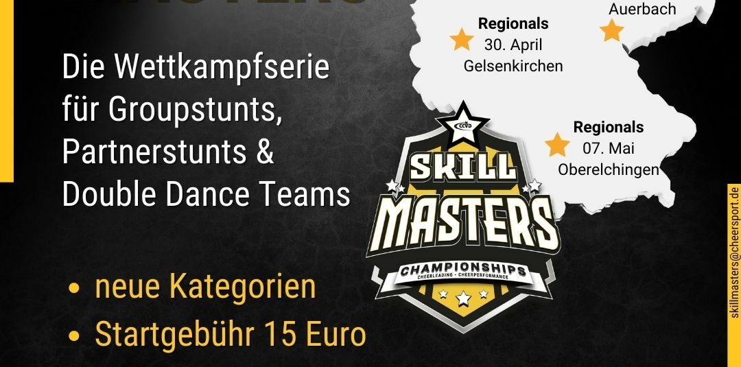 Skill Masters für Groupstunts, Partnerstunts & Double Dance Teams