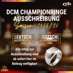 Ausschreibung DCM Championringe 2026