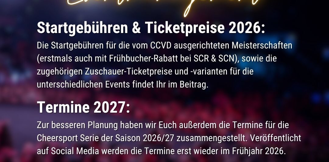 NEWS: aus dem Ressort für Eventmanagement