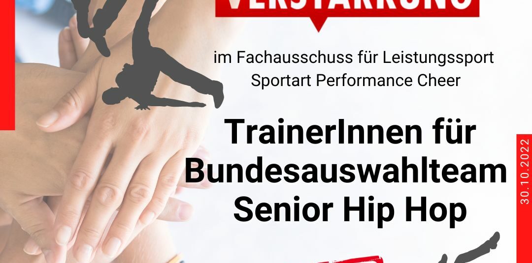 BundestrainerIn Team Cheer Hip Hop gesucht!