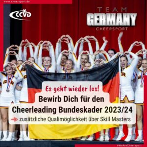 Anforderungen Cheerleading Bundeskader Saison 2023/24 online