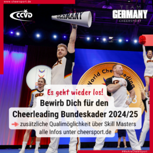 Bewerbung für den CCVD Cheerleading Bundeskader 2024/25