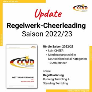 Update Cheerleading Regelwerk Saison 2022/23