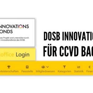 DOSB Innovationsfonds fördert weiteren Ausbau des CCVD Backoffice
