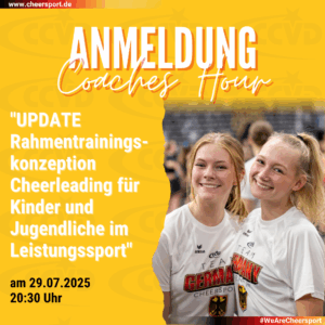 Anmeldung zur Coaches Hour: Update Rahmentrainingskonzeption