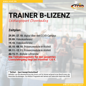 Trainer B Lizenz im Herbst – zum ReStart-Preis!*