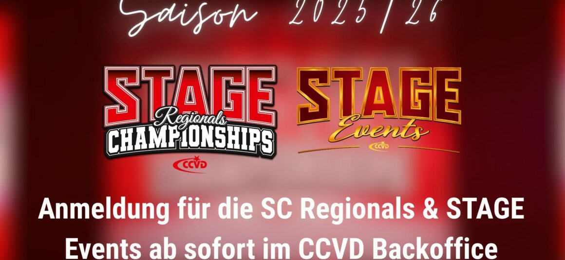 Anmeldestart SC Regionals & STAGE Events 2026